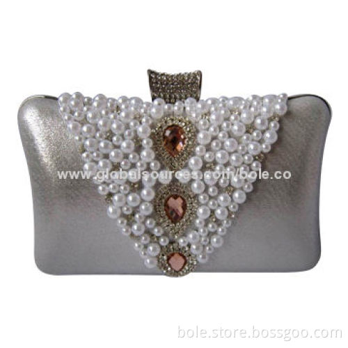 Evening Clutch Bag in Fashionable Design, Can be Customized for Clients